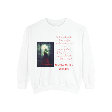 Blessed Be The Witches Sweatshirt - Unisex Garment-Dyed Style