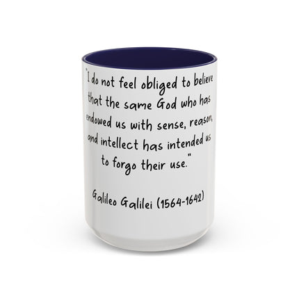 Galileo Quote Mug – 15oz Ceramic Accent Cup for Science Enthusiasts