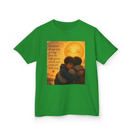 Kids Hug Tee — "Sometimes all you need is a hug" Heartwarming Children's T‑Shirt