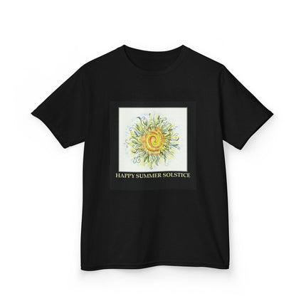 Kids Summer Solstice Tee - Happy Sun Design for Celebrations