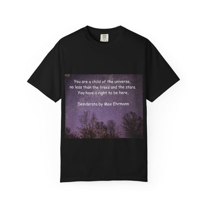 Unisex Inspirational T-Shirt - "You Are a Child of the Universe" Design