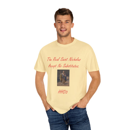 Unisex Garment-Dyed T-shirt - The Real Saint Nicholas Design
