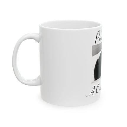 Proud to Be a Crazy Cat Person Mug – 11oz Ceramic Gift for Cat Lovers