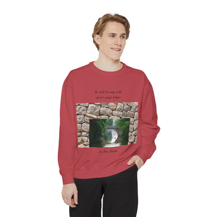 Newton Quote Sweatshirt – Garment-Dyed Unisex Pullover for Reflection