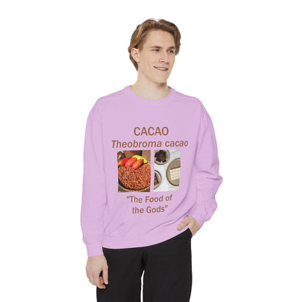Cacao Sweatshirt - The Food of the Gods - Unisex Garment-Dyed Comfort