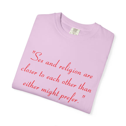 Inspirational Garment-Dyed Unisex T-Shirt - Saint Thomas More Quote