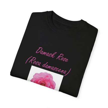 Damask Rose Unisex T-shirt - The Queen of Flowers Design