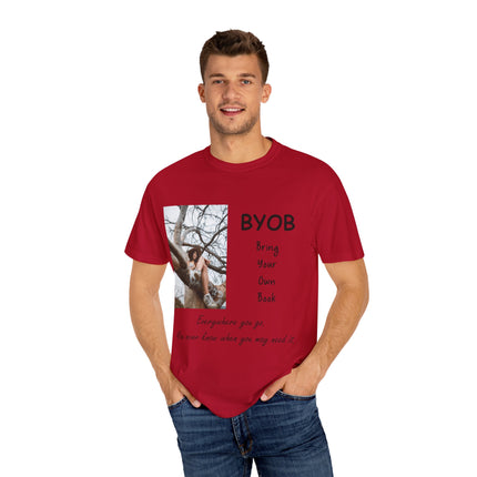 BYOB T-Shirt – “Bring Your Own Book” – Unisex Literary Design