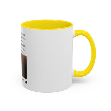Black Cat 'Please Don't Hurt Me' Accent Coffee Mug – Dispelling Superstitions Gift