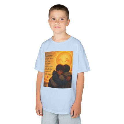 Kids Hug Tee — "Sometimes all you need is a hug" Heartwarming Children's T‑Shirt