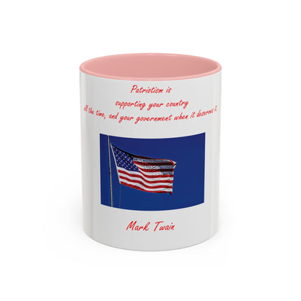 Mark Twain Quote Mug – Patriotic 11oz Accent Mug