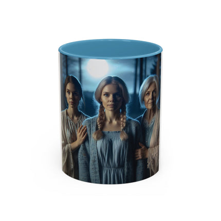 Triple Goddess Accent Mug – 11oz Ceramic Cup for Mystical Women