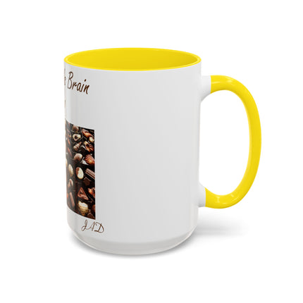 Chocolate Is Brain Fuel Accent Mug – 15oz – Sweet & Smart Gift