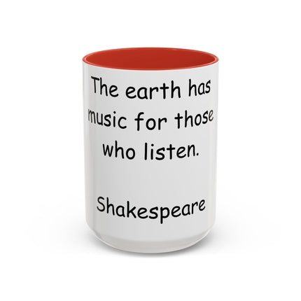 Shakespeare Music Quote Mug – 15oz Ceramic Accent Cup
