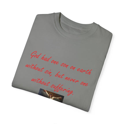 Saint Augustine Quote Tee – Unisex Garment-Dyed Shirt of Faith