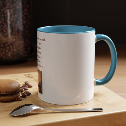 Owl Poem Accent Coffee Mug – Rustic Wildlife Quote Mug (11/15oz)