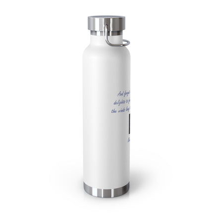 Khalil Gibran Quote Copper Water Bottle — 22oz Nature-Inspired Insulated Bottle