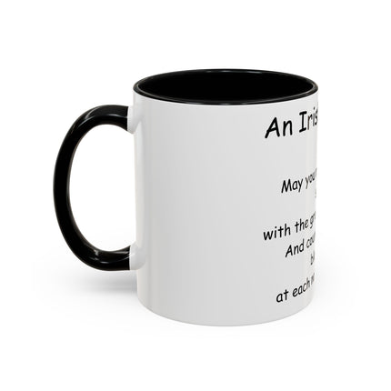 Irish Blessing Accent Mug | 11oz Ceramic Cup for Daily Motivation
