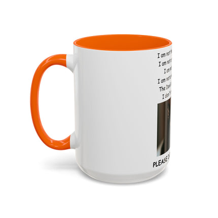 Accent Mug – Black Cat Print – Ceramic Drinkware – 15oz