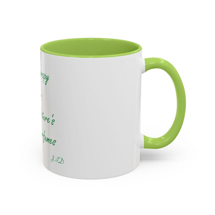 Aromatherapy Coffee Mug - "Mother Nature's Healing Perfumes" Accent Mug (11/15oz)