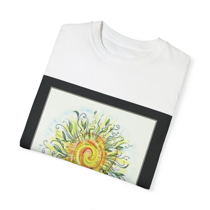 Summer Solstice Tee – Unisex Garment-Dyed Shirt with Sun Design