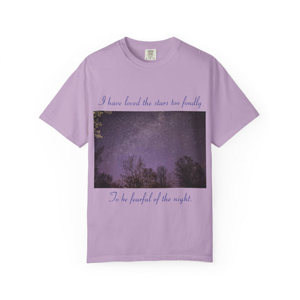 Unisex Starry Night T-Shirt - "I have loved the stars too fondly" Quote
