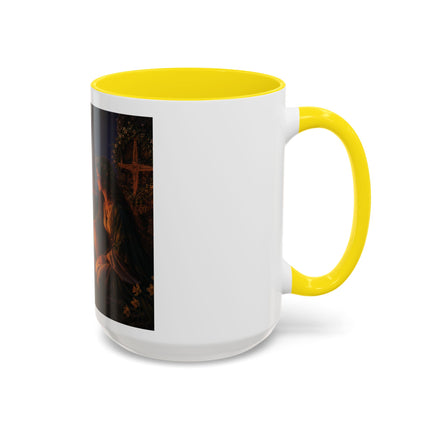 Brigid’s Fire Accent Coffee Mug — Pagan Imbolc Celebration Tea Cup (11/15oz)