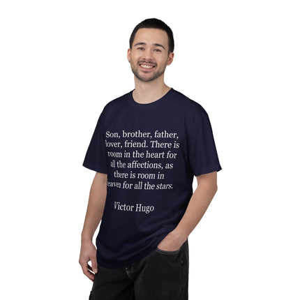 Victor Hugo Quote T-Shirt — 'There Is Room in the Heart' Literary Tee