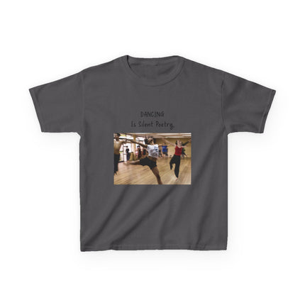 Dancing Is Silent Poetry Kids Tee – Heavy Cotton | Dance Gift
