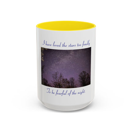 Starry Night Coffee Mug — “I have loved the stars too fondly” Accent Mug