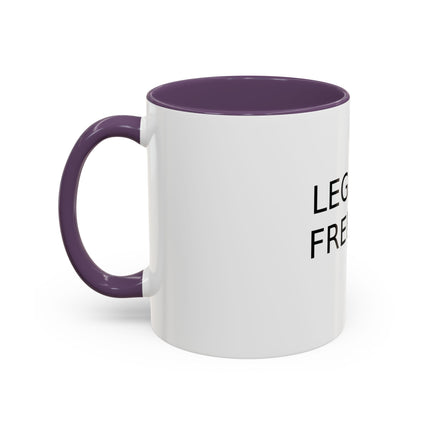 Legalize Freedom Accent Coffee Mug – Colored Handle 11/15oz