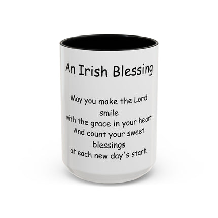 Irish Blessing Coffee Mug — "An Irish Blessing" Inspirational Religious Mug (11/15oz)