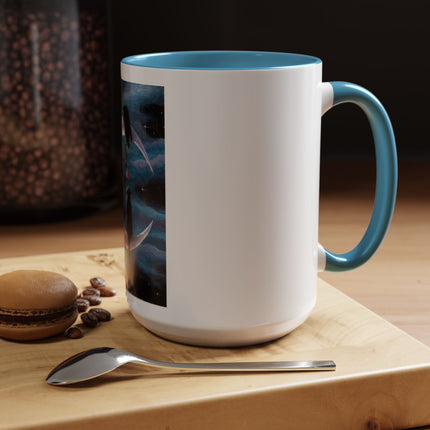 Moonlit Cat Coffee Mug — Whimsical Night Sky Art for Cat Lovers (11/15oz)