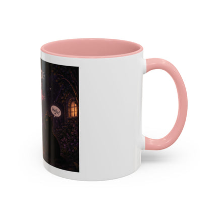 Halloween Ghost Coffee Mug — “Boo is just hello in ghost language” Accent Mug