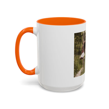 Inspirational Photo Accent Mug — “Being Alive Is the Special Occasion”