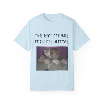 Kitty Glitter T-Shirt – Unisex Cat Lover Tee with Playful Quote