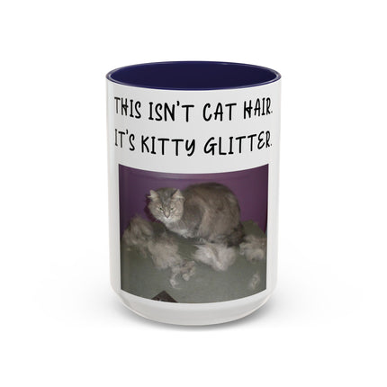 Kitty Glitter Mug – 15oz Accent Ceramic Cup for Cat Lovers