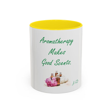 Aromatherapy Makes Good Scents Accent Coffee Mug — Essential Oil Gift