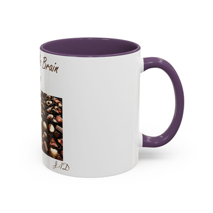 Chocolate Is Brain Fuel Accent Mug – 11oz – Sweet & Smart Gift
