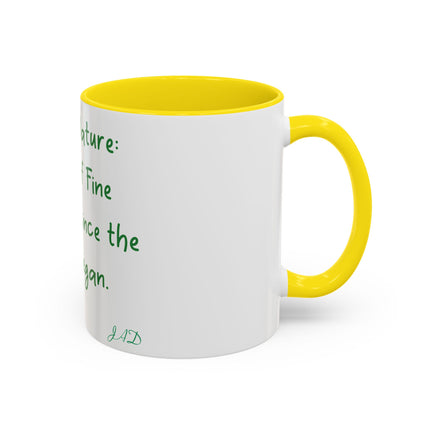 Mother Nature Accent Mug – 11oz Ceramic Cup for Nature Lovers