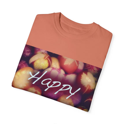 Ostara Celebration Tee – Unisex Garment-Dyed Shirt with Egg Motif