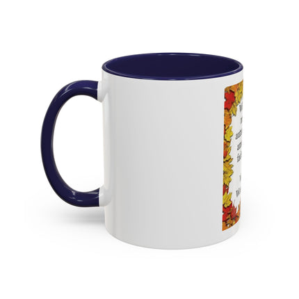 Autumn Leaves Quote Mug — William Wordsworth Fall Coffee Cup (11/15oz)