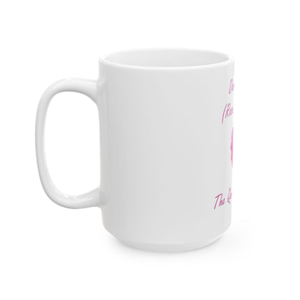 Damask Rose Ceramic Mug — "The Queen of Flowers" Botanical Coffee Cup (11oz & 15oz)