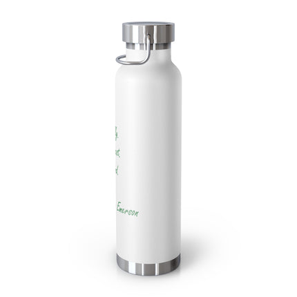 Inspirational Copper Insulated Bottle – Emerson Quote, 22oz Gift