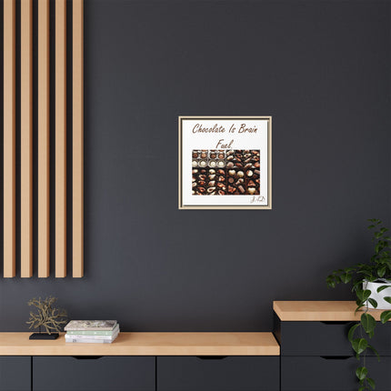 Chocolate Is Brain Fuel Canvas Print
