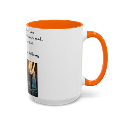 Inspirational Reading Mug – 15oz Ceramic | Burning Book Graphic
