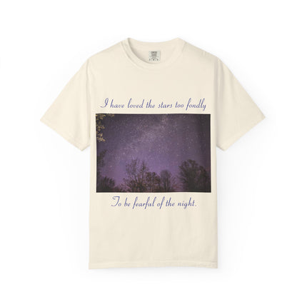 Unisex Starry Night T-Shirt - "I have loved the stars too fondly" Quote
