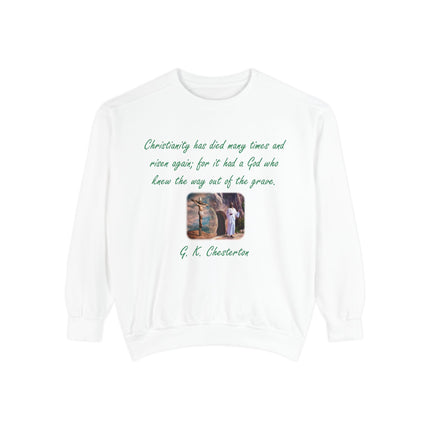 Inspirational Quote Sweatshirt - Unisex Garment-Dyed Apparel