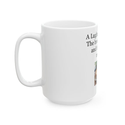 Lughnasadh Feast Mug — "The bread, the brew, and the bilberry mousse!" Ceramic Tea Coffee Cup