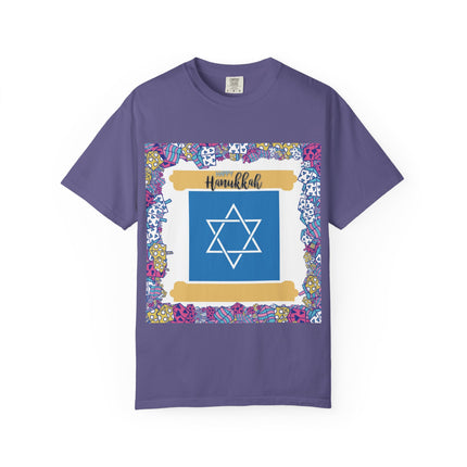 Hanukkah Unisex Garment-Dyed T-Shirt - Celebrate the Festival of Lights